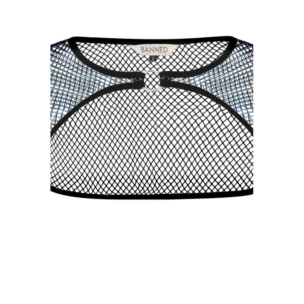 Banned - Venus Crop top - Blauw